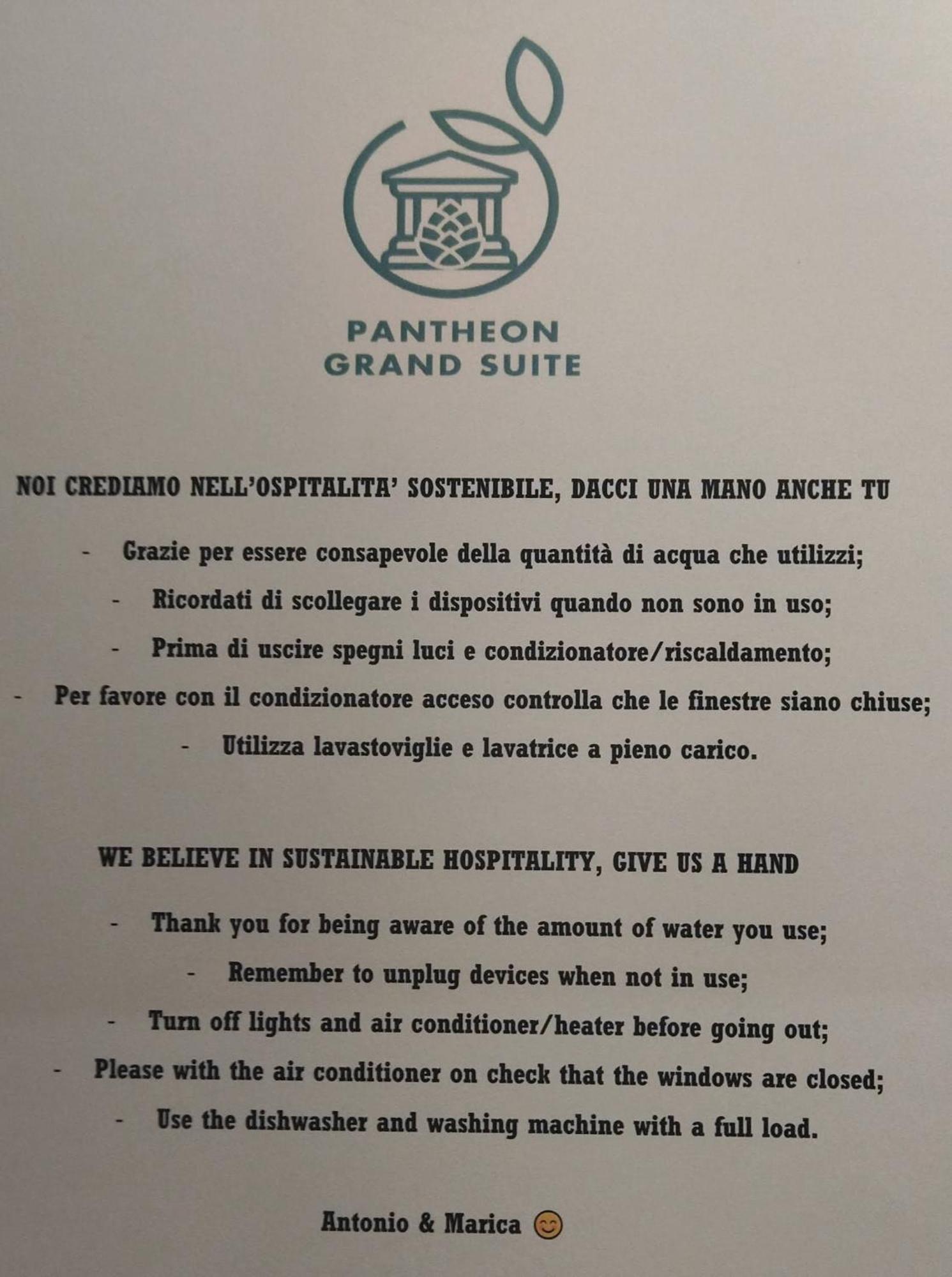 Pantheon Grand Suite روما المظهر الخارجي الصورة